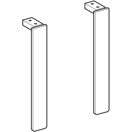 SET PICIOARE MOBILIER SELNOVA CROM LUCIOS (2 BUC)